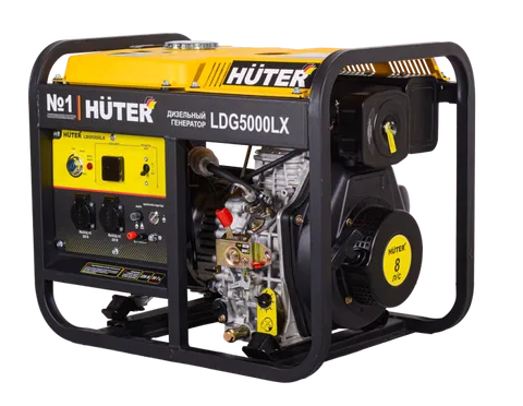 Электрогенератор дизельный LDG 5000LX Huter