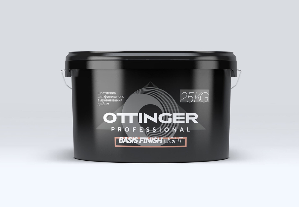 Шпаклевка готовая акриловая OTTINGER Basis Finish Light белая 25кг