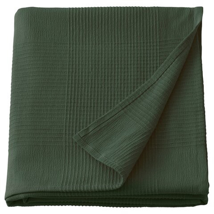 IKEA INDIRA  (ИКЕА ИНДИРА)  -  Покрывало - серо-зелёный 150x250 см