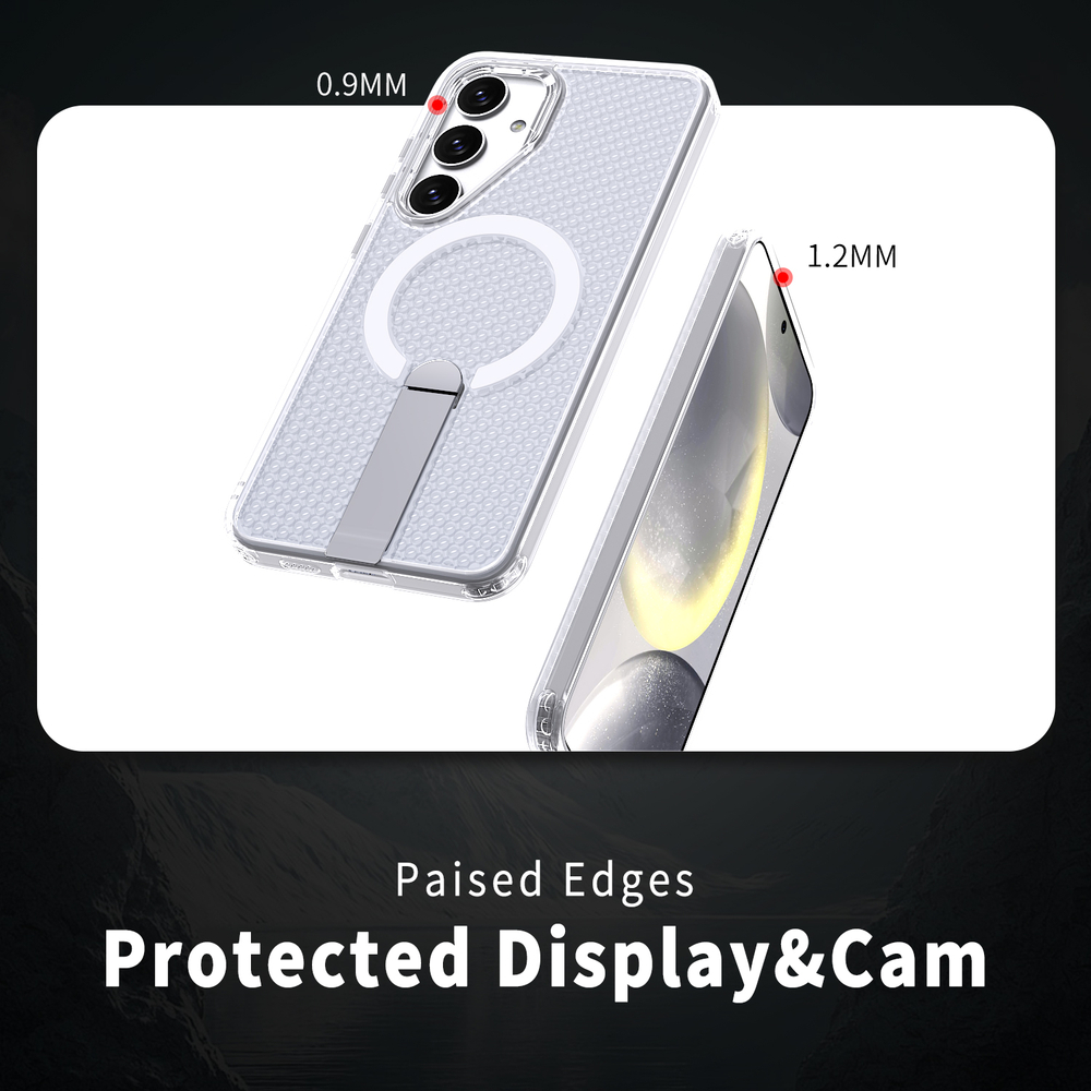 Прозрачный чехол Mesh Pro Magnetic Case для Samsung Galaxy S24 FE