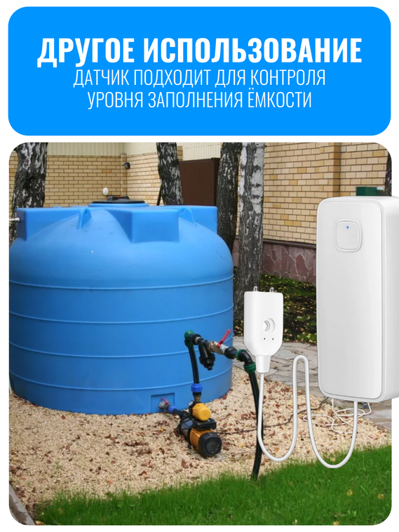 Умный Wi-Fi датчик протечки воды Smart Aura