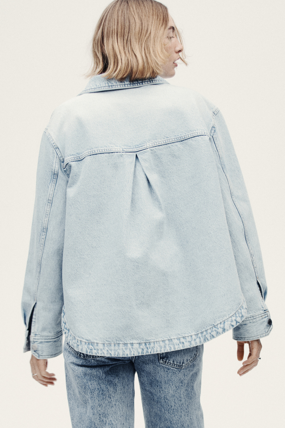 Джинсовая рубашка-куртка — приталенный крой - H&M