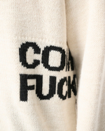COMME DES FUCKDOWN ДЖЕМПЕР БЕЖЕВЫЙ С ЛОГОТИПОМ БРЕНДА