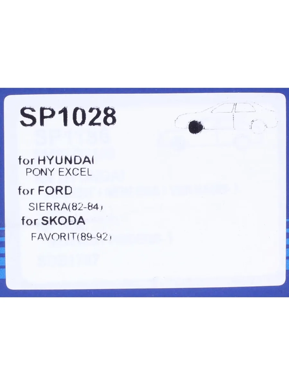 Колодки тормозные SKODA Felicia (94-01) передние (4шт.) SANGSIN