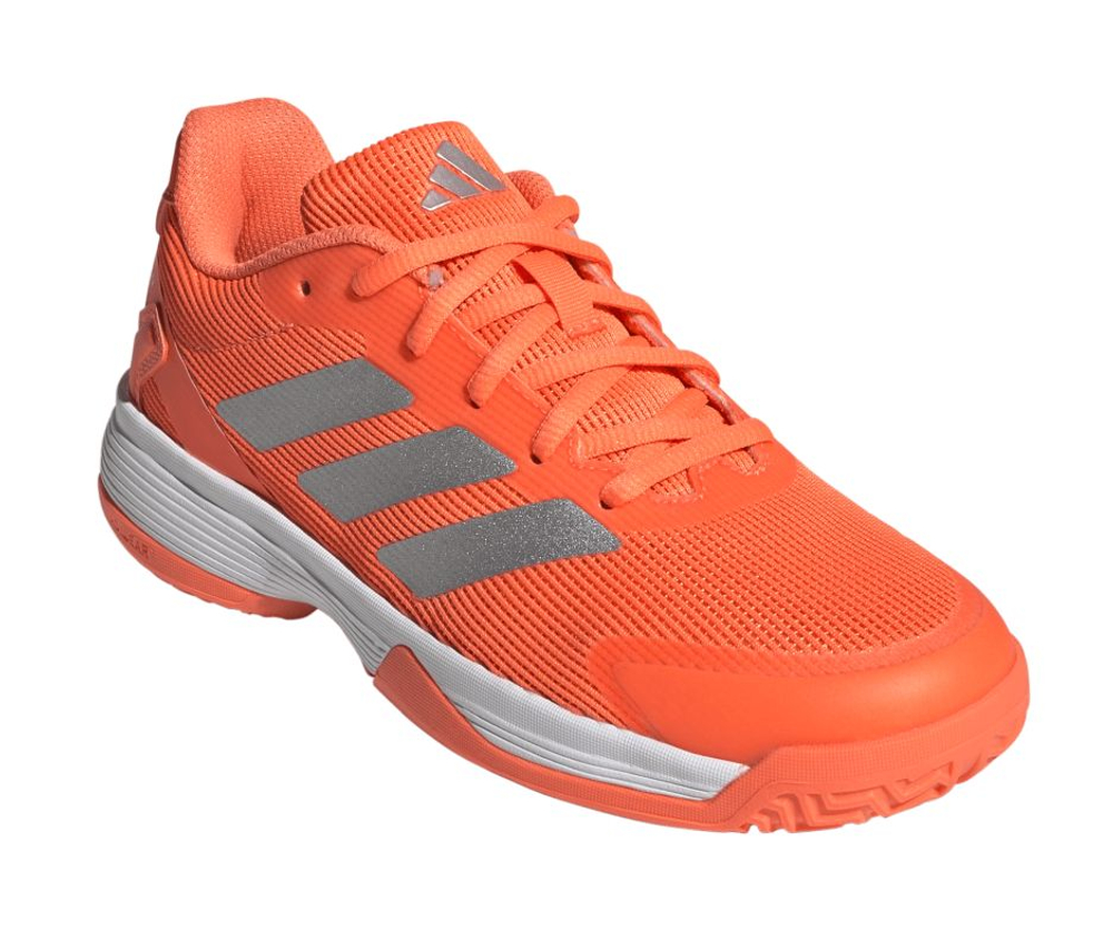 Детские Кроссовки теннисные  Adidas Ubersonic K - lucid orange/silver metallic/cloud white
