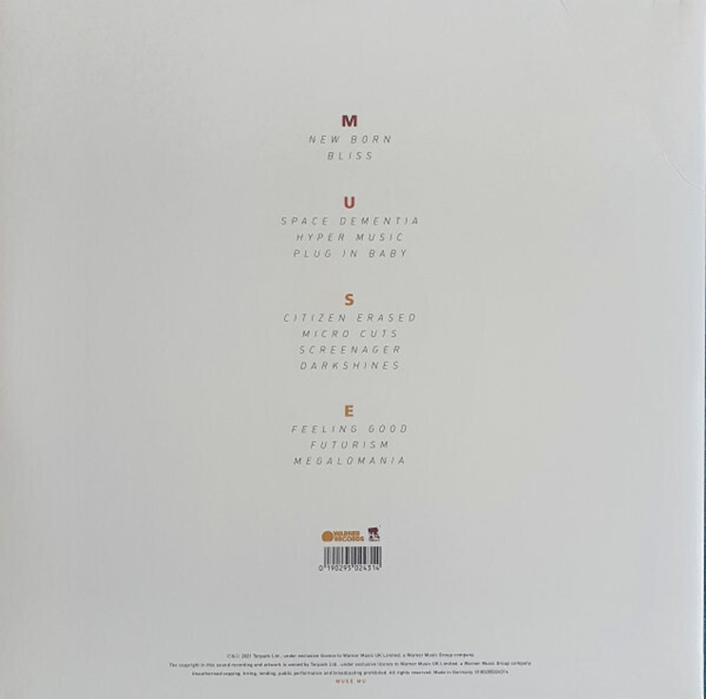 MUSE. Origin Of Symmetry (XX Anniversary RemiXX). 2 LP. 180 Gram Black Vinyl/Gatefold
