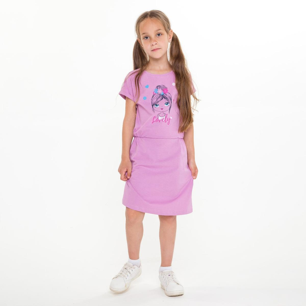 Платье А.Л3175-7553 р.128см. сиреневый 7997908