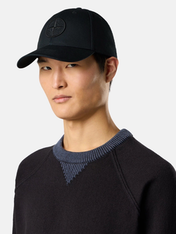Бейсболка Stone Island 9100013 COTTON REPS Black