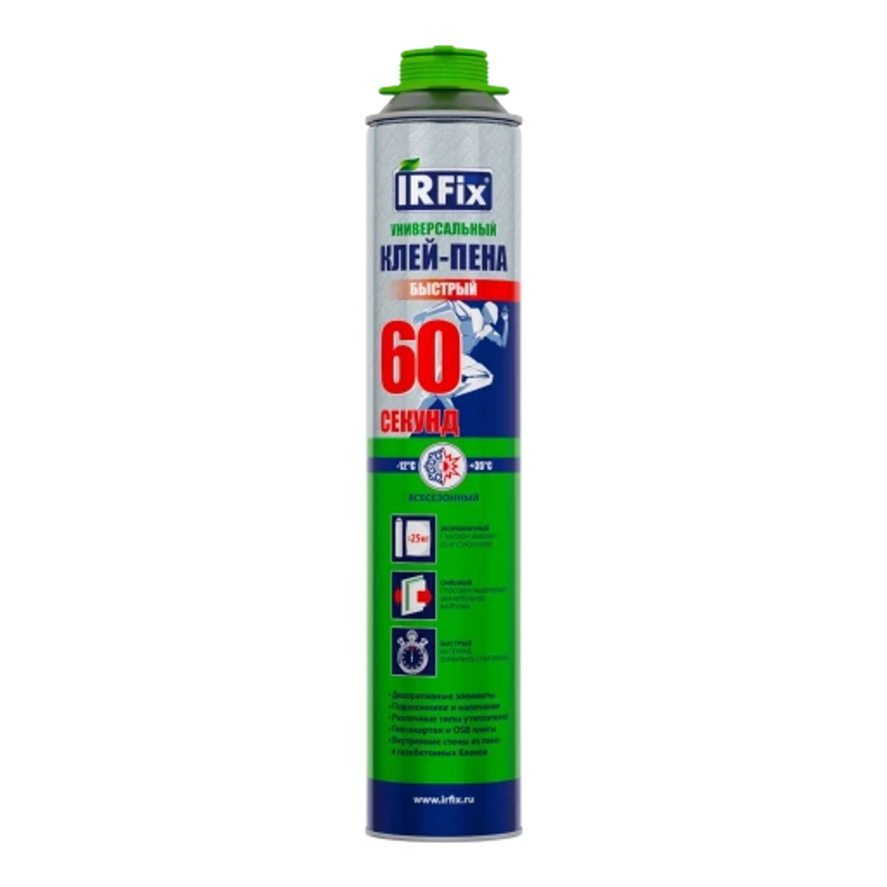 IRFix 60 Секунд Клей-пена универсальный 800мл