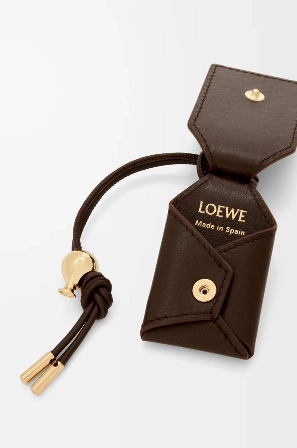 Loewe Маленькая сумка Featherlight Puzzle из кожи ягненка наппа, темно-каштановый