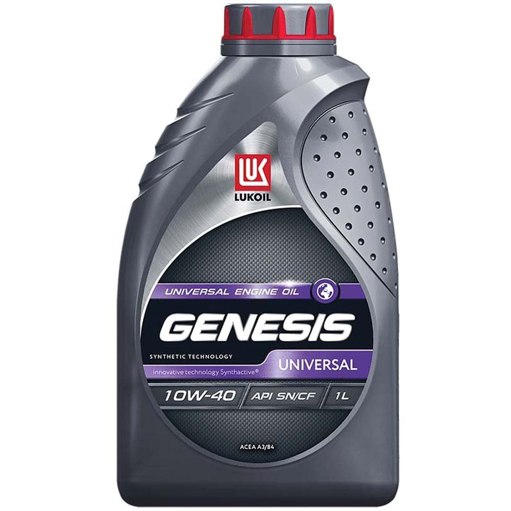 Масло моторное полусинтетич, 10W40, Лукойл, Genesis Universal, 4 л, 3148646