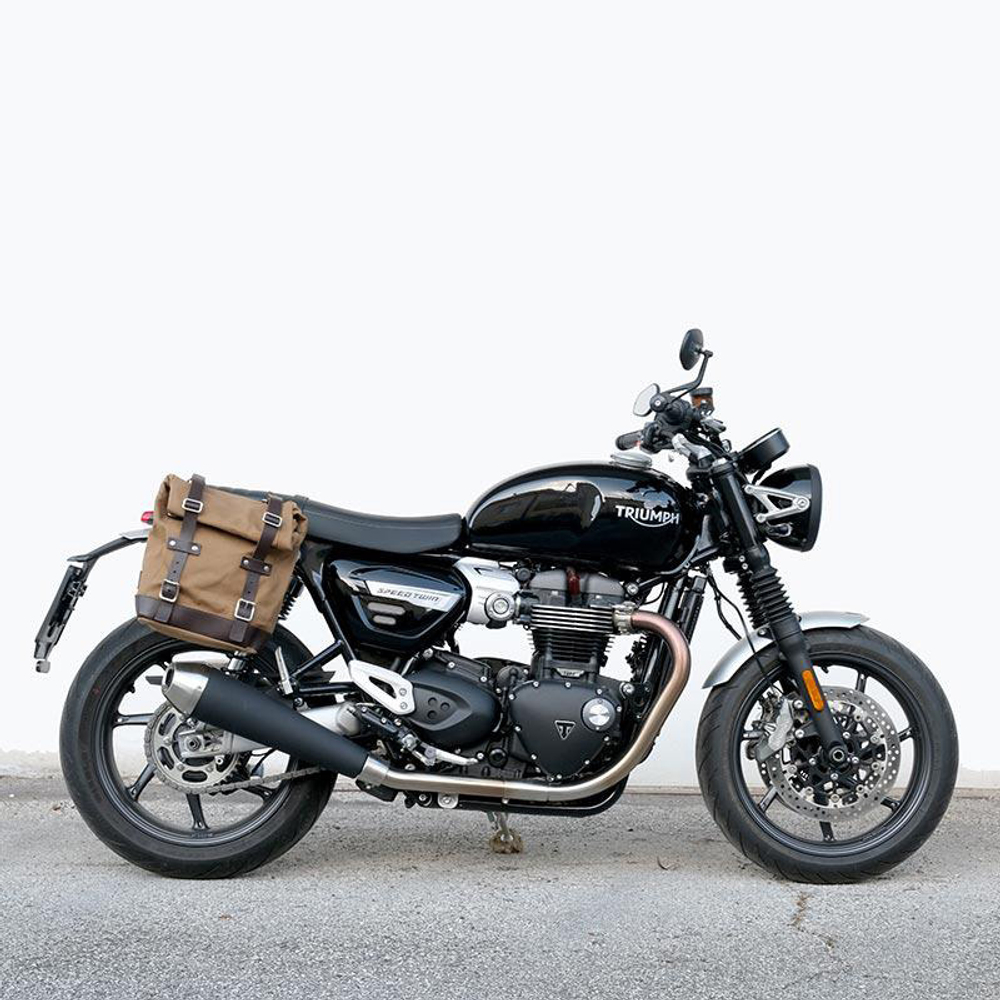 Unitgarage Боковая сумка из кожи + правый держатель Triumph Speed Twin 1200 (2019 + )