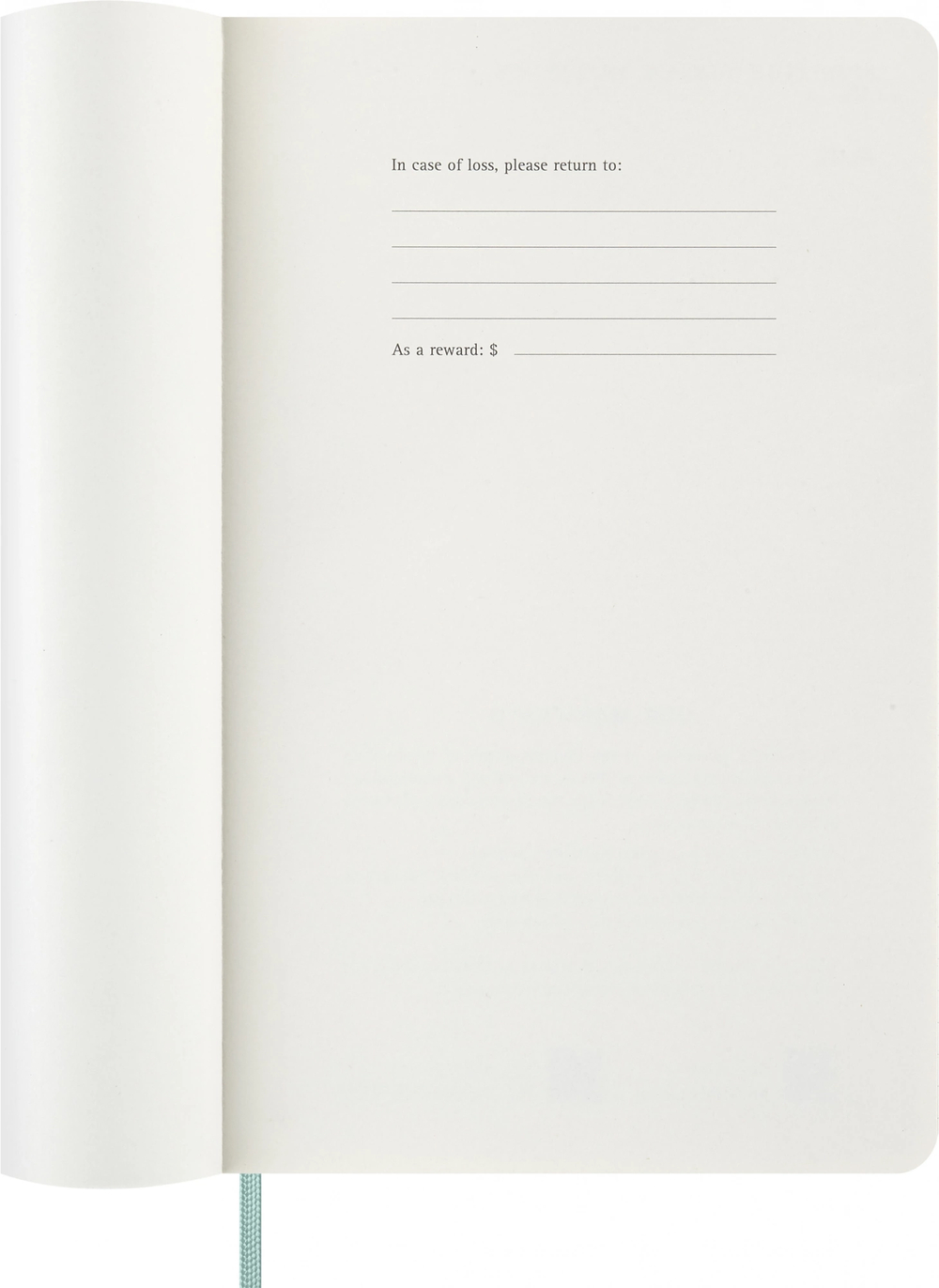 Еженедельник 2026 Moleskine Precious & Ethical MAMBA 13х21см (DSPRETK812WN3) бирюзовый в подар.коробке