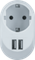 Переходник Navigator NAD-USB01 1з/к 2USB3,4А белый 31156