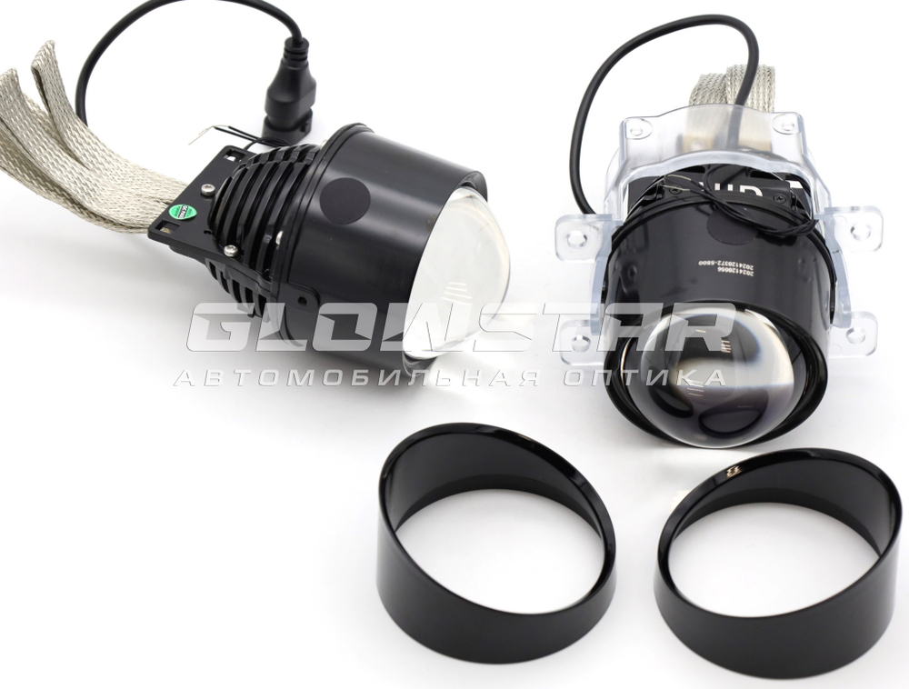 Билед ПТФ модули GTR Blue Lens (Tank) крепление Universal, 3.0 дюйма, 5500K, 12V, 35W, герметичные (комплект, 2шт)