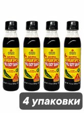 Соевый соус Monggo Korean Spicy очень острый 330 мл x 4 шт