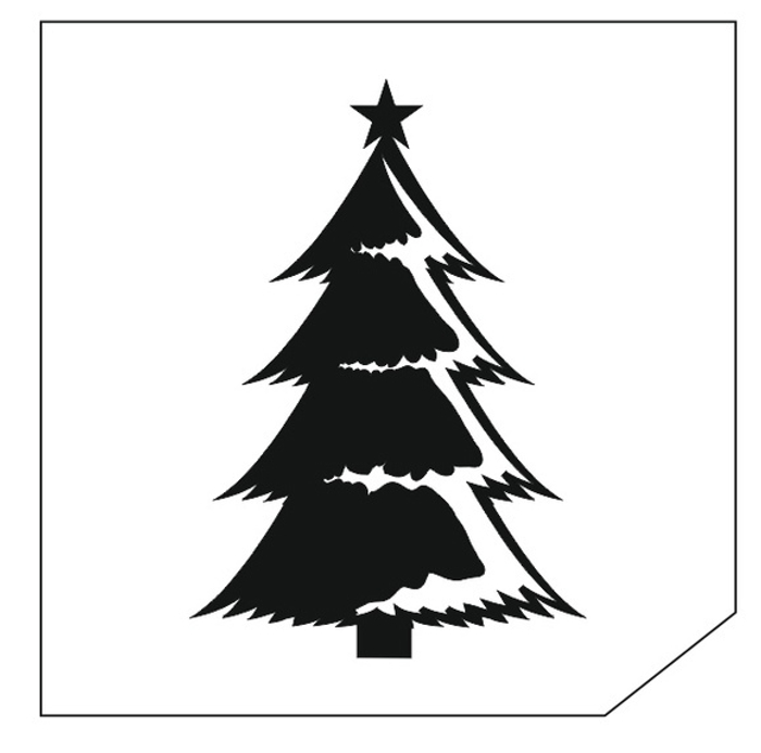 Трафарет для блеск-тату 6*6 новый год 16S