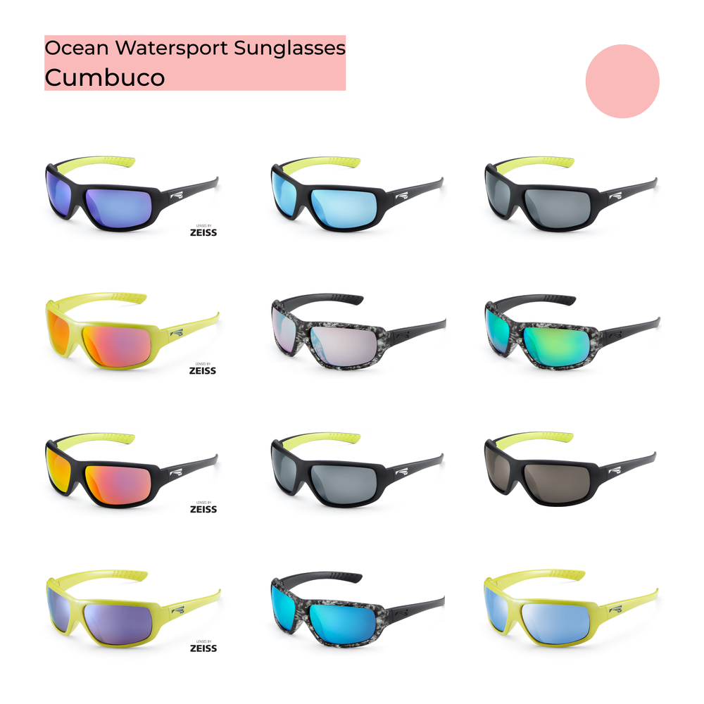 Спортивные очки LiP FLO / Matt Black Mustard / Zeiss / PA Polarized / Pacific Blue Lens