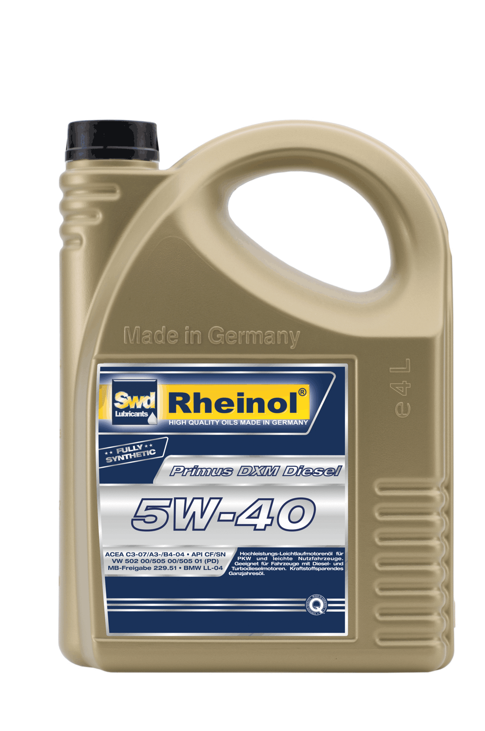 SWD Rheinol Primus DXM 5W40 4л Масло моторное