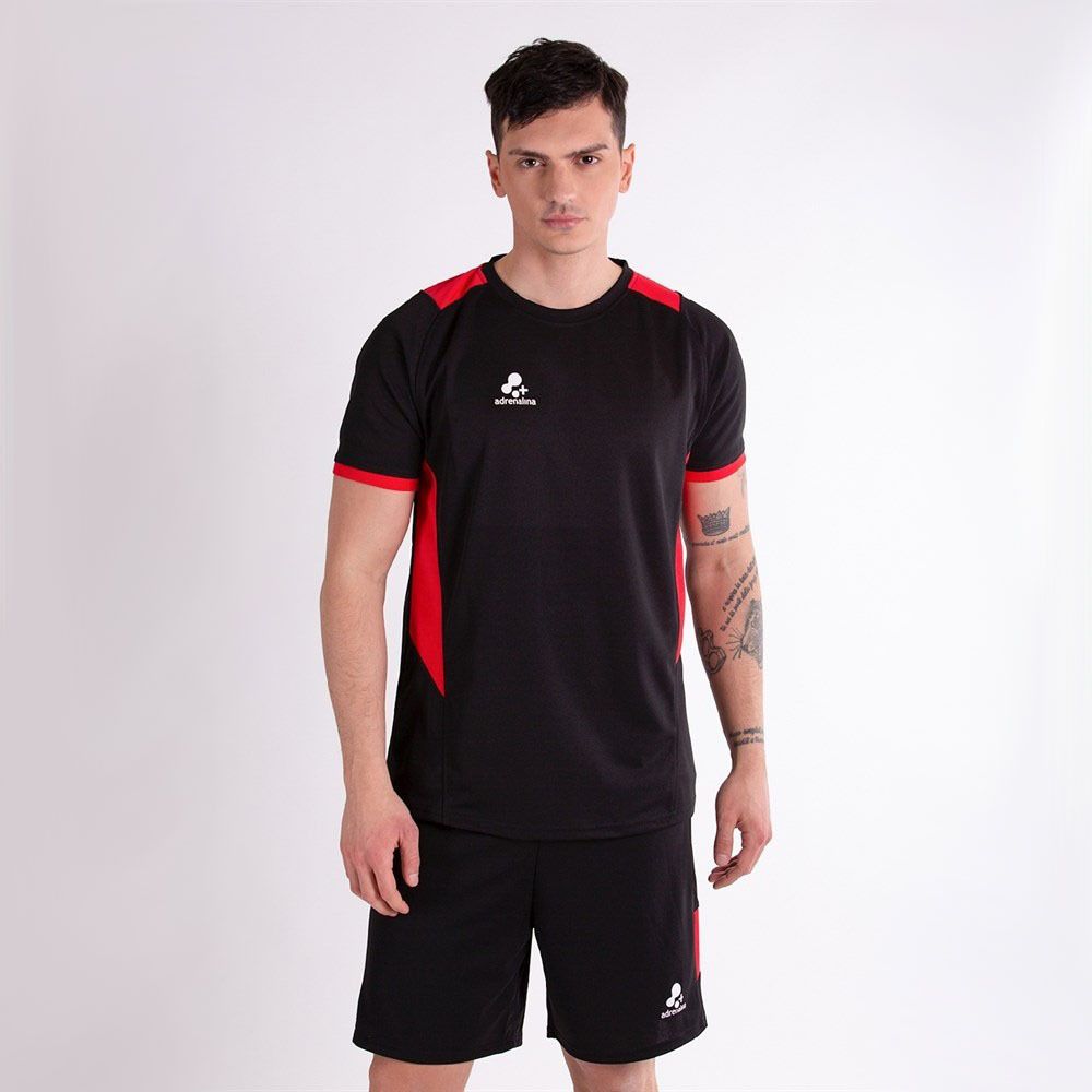 Форма волейб. муж. +ADRENALINA Tommy 1303-040-3XL, р.3XL, 100% полиэстер, черно-красный