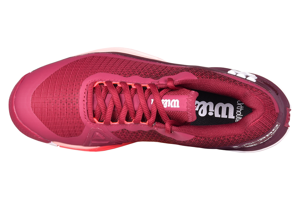 Женские Кроссовки теннисные Wilson Rush Pro 4.0 Clay W - beet red/white/tropical peach