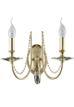Бра Crystal Lux VICTORIA AP2 GOLD/AMBER 3340/402
