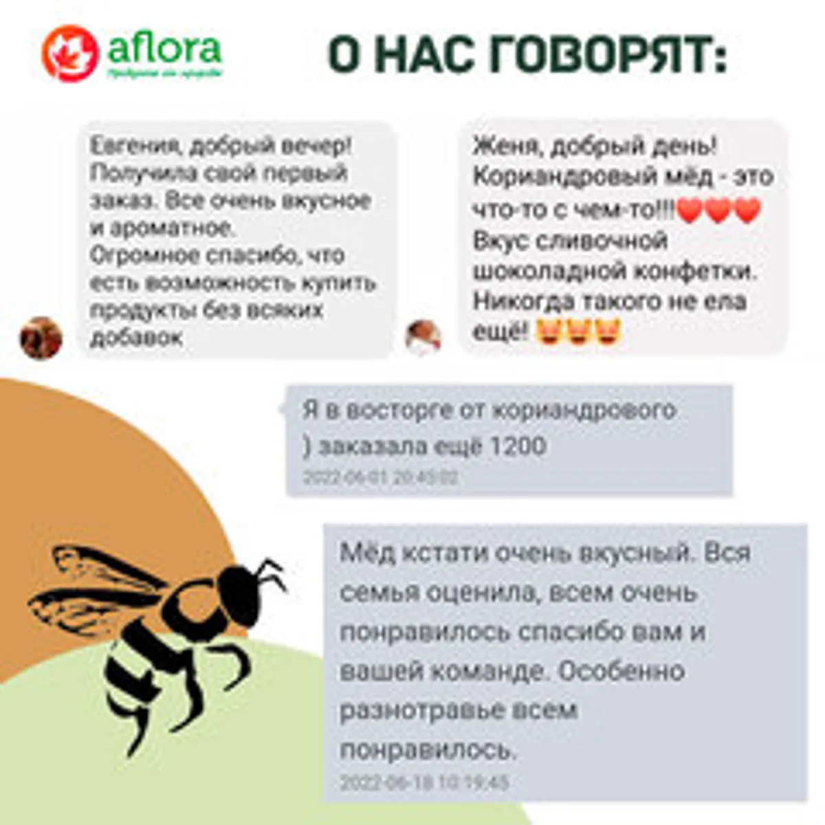 Мед Кориандровый с гречихой и травами / 300 гр