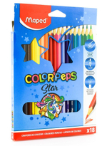 Карандаши 18цв. COLOR'PEPS треугол. ударопрочный футляр (Maped)