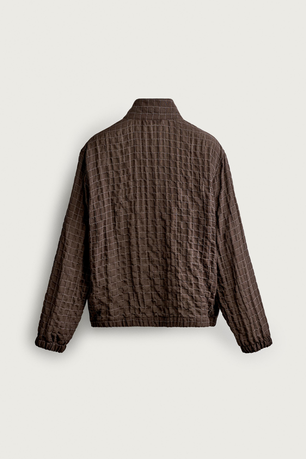 УКОРОЧЕННАЯ КУРТКА В КЛЕТКУ — ZARA