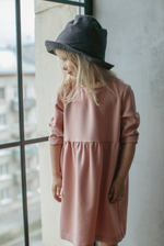Платье  family look детское - розовое