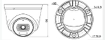 TC-C34XN I3/E/Y/2.8MM/V5.0 IP-Купольная камера видеонаблюдения 4 Мп IP TIANDY
