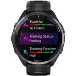 Умные часы Garmin Forerunner 965 DLC Titanium Bezel Black/Black чёрные