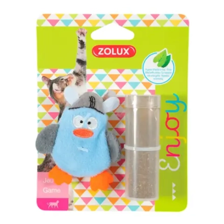 ZOLUX, Игрушка для кошек с кошачьей мятой в комплекте "Пингвин-пират