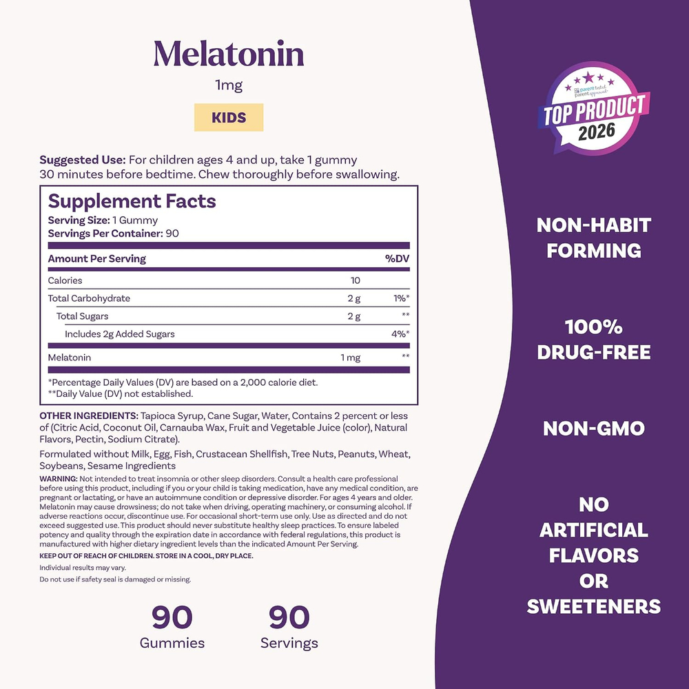 Жевательные мармеладки Natrol Melatonin,  для детей, 1мг, 90 шт