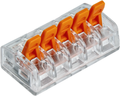 Клемма Navigator NTC-R2 5*2,5 рычаги оранжевая (упаковка 5шт) 39159