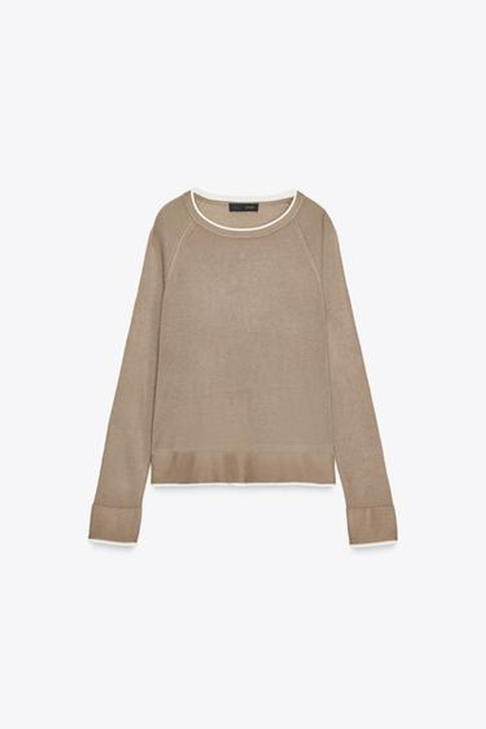 Двухслойный трикотажный свитер - ZARA