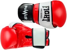 Перчатки боксёрские FIGHT PRO SERIES красные 8 унций PRO-F-K-8#