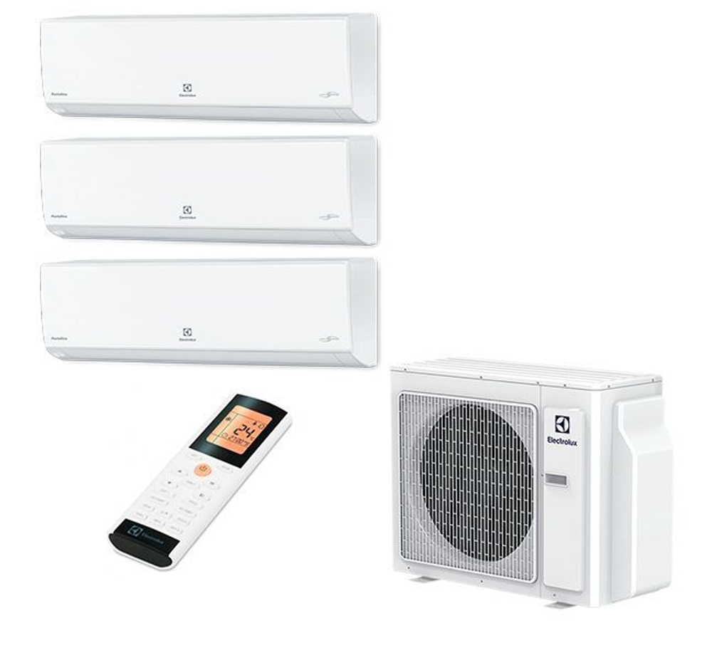 Мульти сплит-система Electrolux на 3 комнаты (25+25+25 кв.м.) Portofino