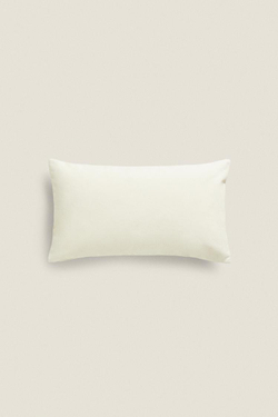 ZARA HOME ХЛОПКОВЫЙ ЧЕХОЛ ДЛЯ ДЕКОРАТИВНОЙ ПОДУШКИ, ЭКРЮ