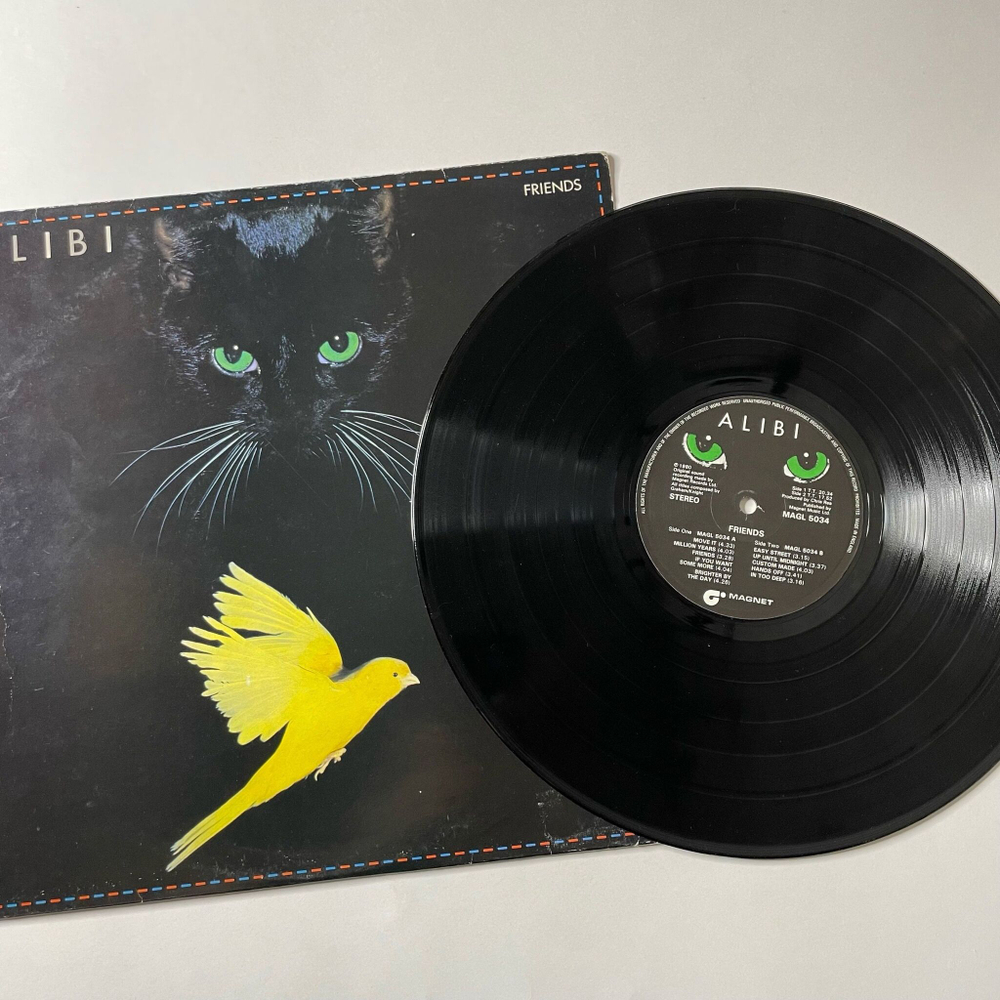 Винтажная виниловая пластинка LP Alibi Friends (UK 1980)
