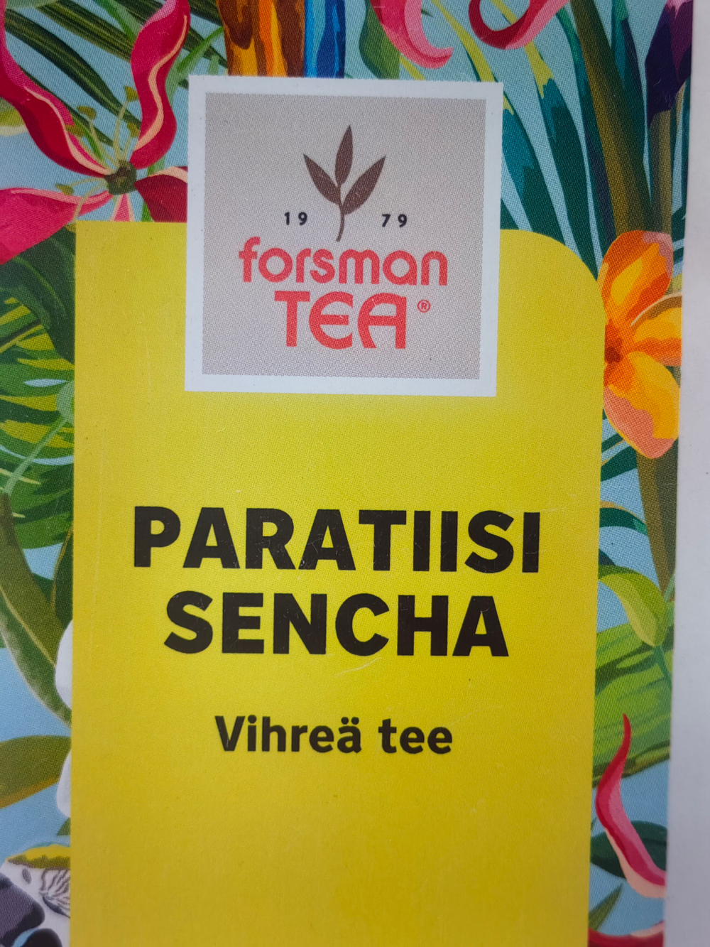 Зеленый чай FORSMAN TEA PARATIISI SENCHA с фруктами 60 г (из Финляндии)