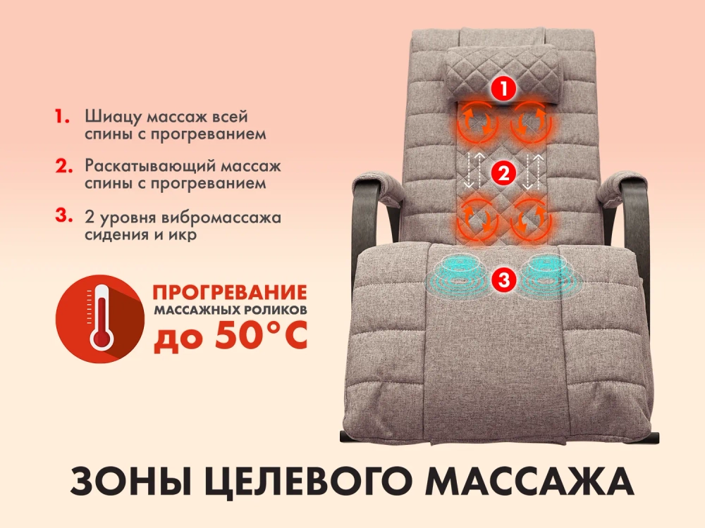 Массажное кресло качалка FUJIMO SOHO DELUXE Капучино