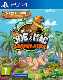 New Joe & Mac - Caveman Ninja T-Rex Edition (диск для PS4, интерфейс и субтитры на русском языке)