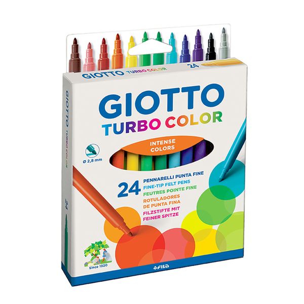 Набор фломастеров Turbo Color 24 цв, Giotto F071500