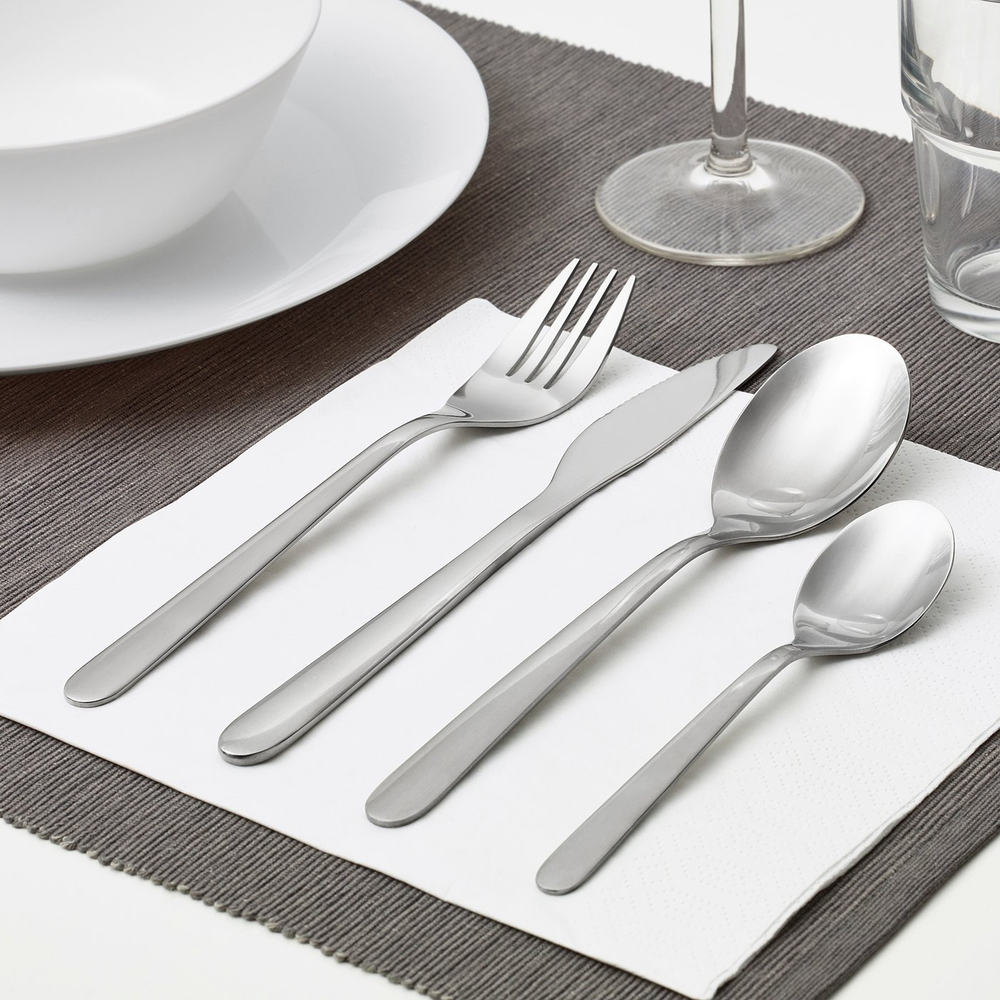 IKEA MOPSIG  (ИКЕА МОПСИГ)  -  Набор столовых приборов, 16 шт.