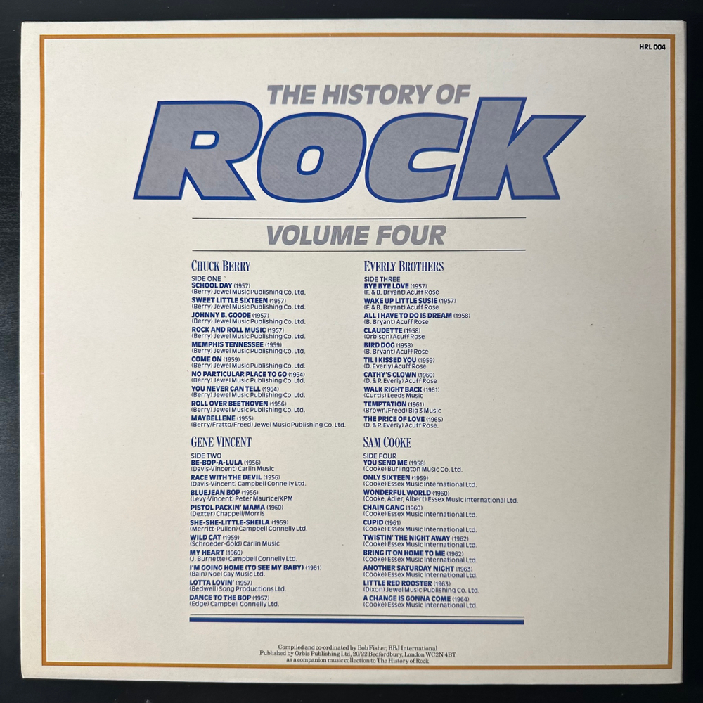 Сборник History Of Rock 4 2LP (Англия 1982г.)