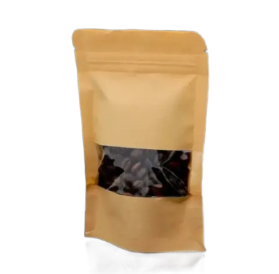 Пакет Zip-lock Крафт с прямоугольным окном 9 х 14 см