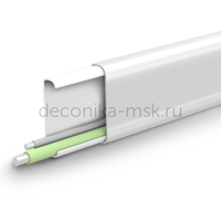 Кабель-канал Деконика 001-Г Белый глянцевый 22x10х2200 мм. DECONIKA