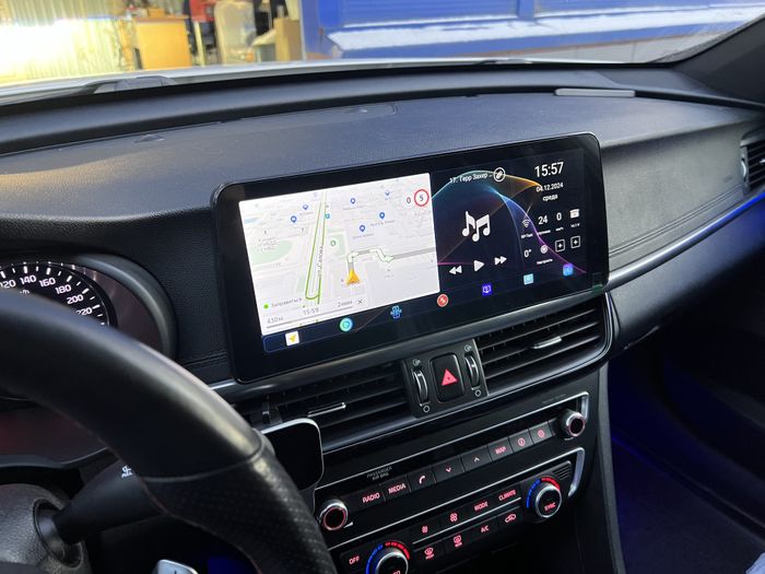 Магнитола для KIA Optima 2016-2020 - Redpower 85097XLM монитор 12.3" QLED в стиле Audi, Android 14, Быстрейшая, CarPlay, 4G SIM-слот