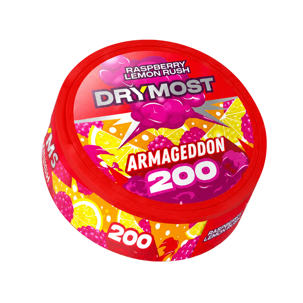 DRYMOST ARMAGEDON RASPBERRY LEMON RUSH (200МГ) - МАЛИНА, ЛИМОН